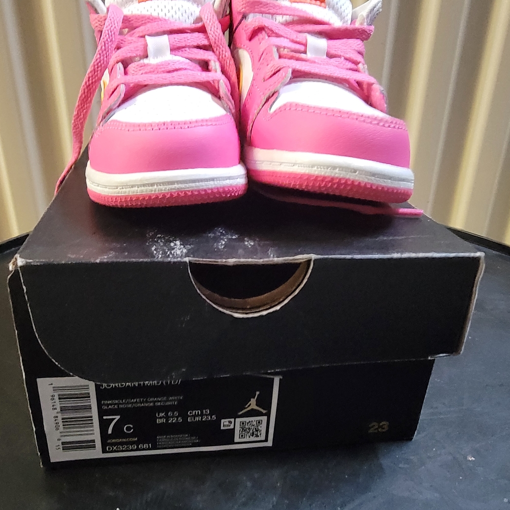 Kids Pink Jordan Shoes
